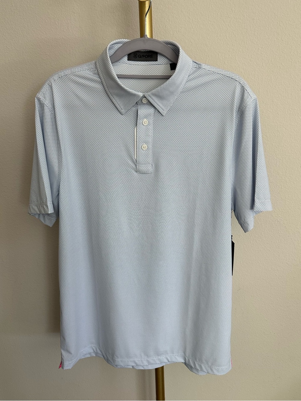 G/FORE Men's Fine Stretch Jacquard Golf Polo